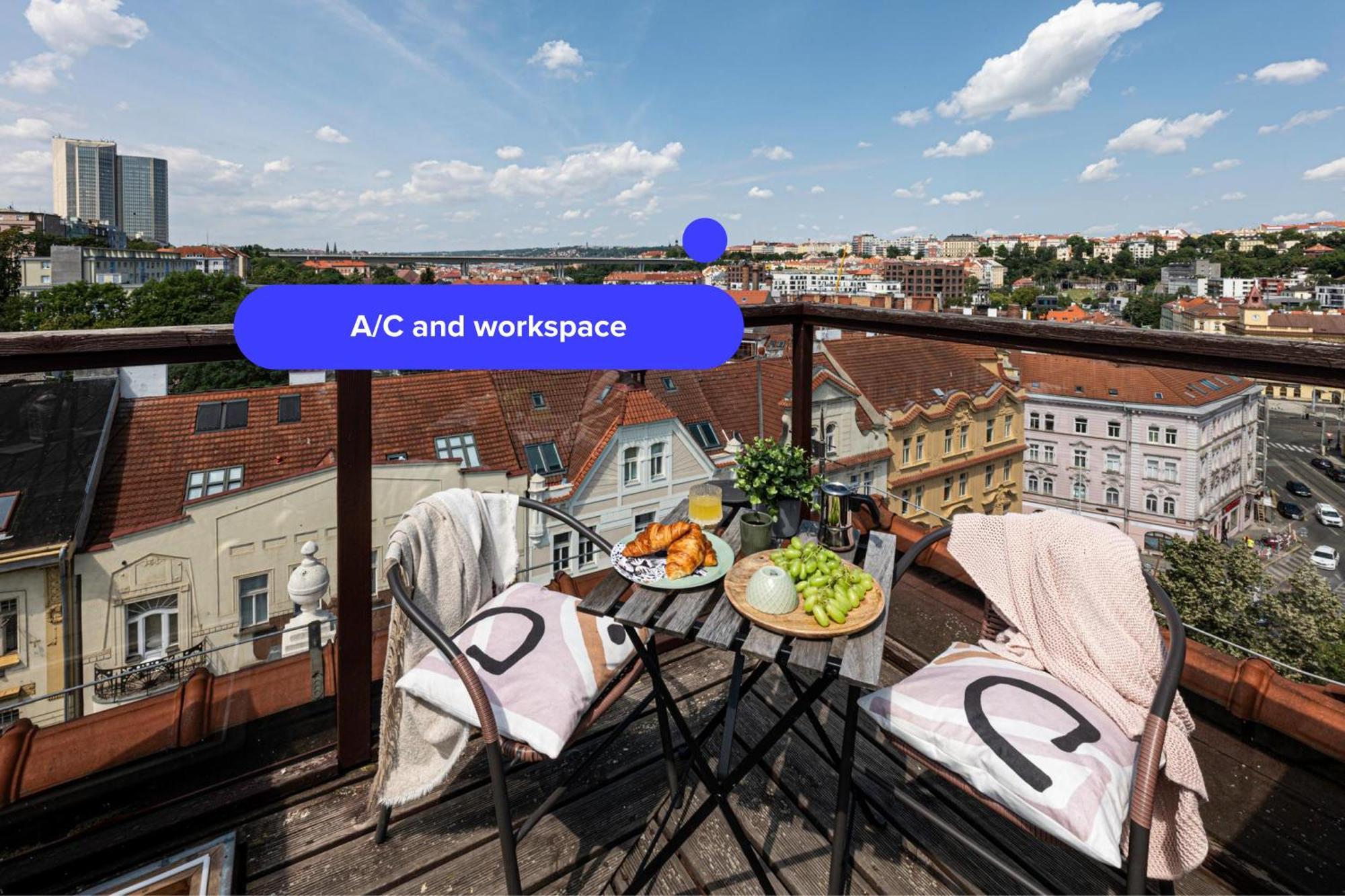 Prague Days - Terrace - Stunning View - Duplex Lägenhet Exteriör bild